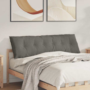 Rückenkissen Hellgrau Cord 160x50cm