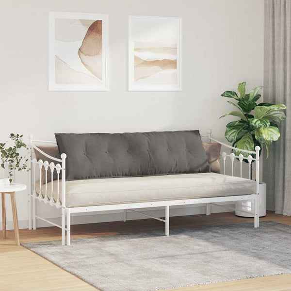 Rückenkissen Hellgrau Cord 160x50cm
