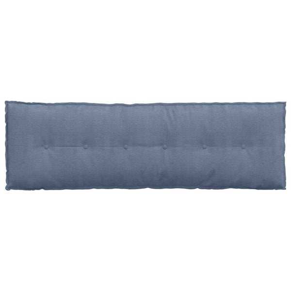 Rückenkissen Blau Cord 160x50 cm
