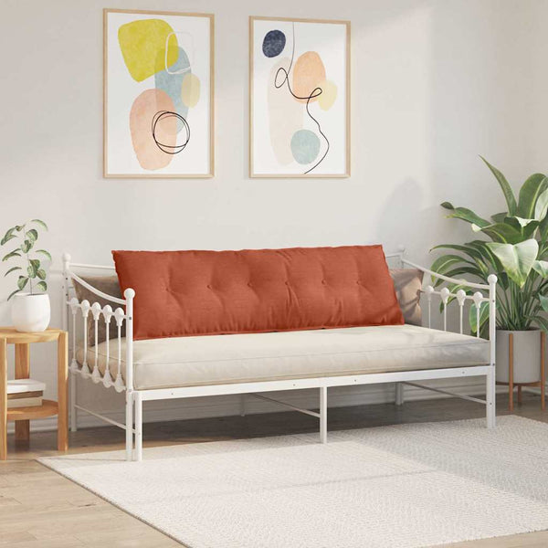 vidaXL Coussin de dossier orange-rouge 160 x 50 cm velours côtelé