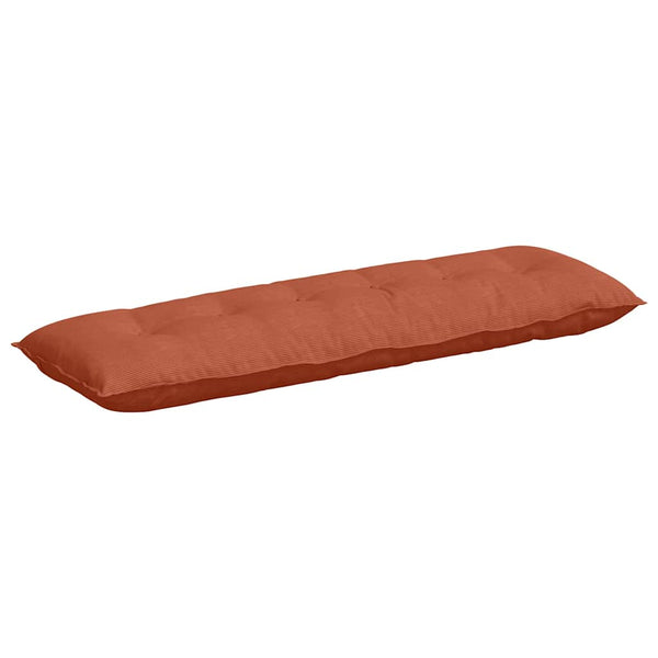 vidaXL Coussin de dossier orange-rouge 160 x 50 cm velours côtelé