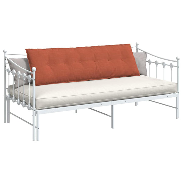 vidaXL Coussin de dossier orange-rouge 160 x 50 cm velours côtelé