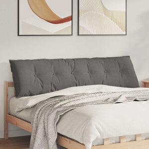 Rückenkissen Hellgrau Cord 180x50cm
