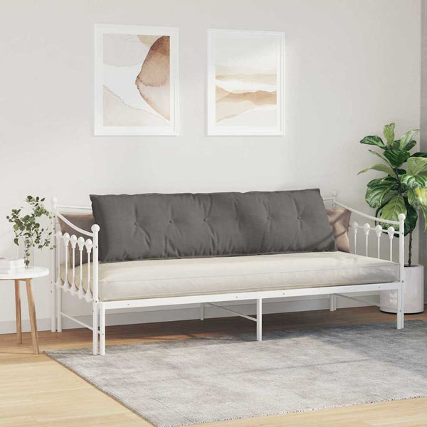 Rückenkissen Hellgrau Cord 180x50cm