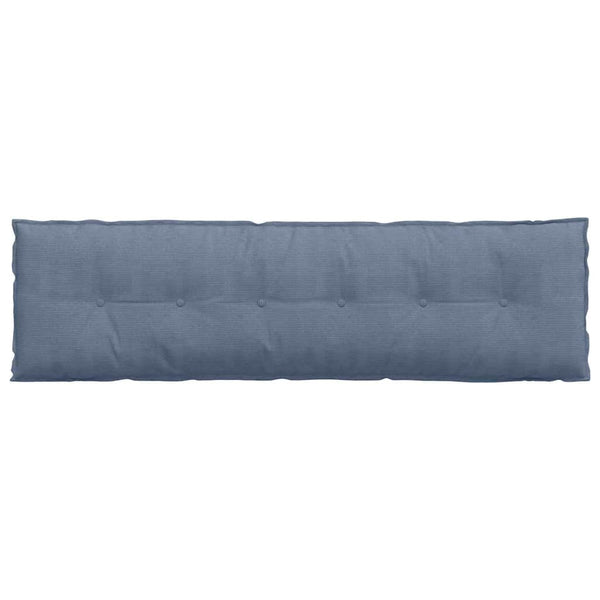 Rückenkissen Blau Cord 180x50cm