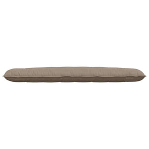 vidaXL Coussin de dossier taupe 200 x 50 cm en microfibre