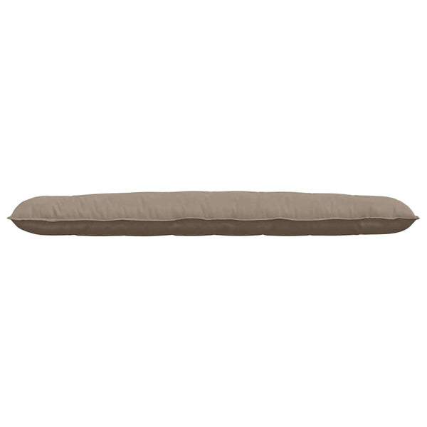 vidaXL Coussin de dossier taupe 200 x 50 cm en microfibre