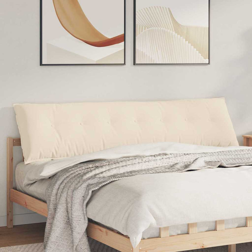 Beiges Rückenkissen 200 x 50 cm