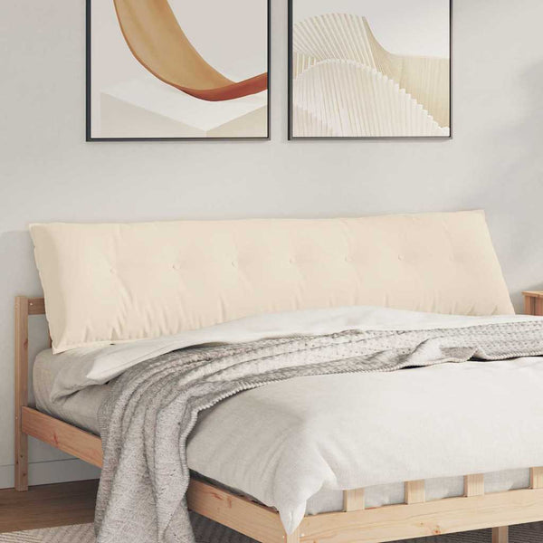 Beiges Rückenkissen 200 x 50 cm