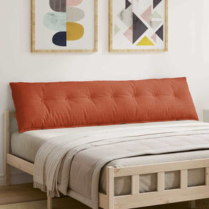 Rückenkissen Cordstoff Rot-Orange 200x50 cm