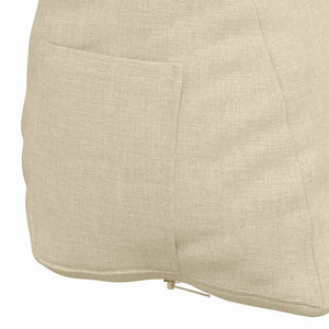 Rückenkissen Creme Stoff 45x20x35cm