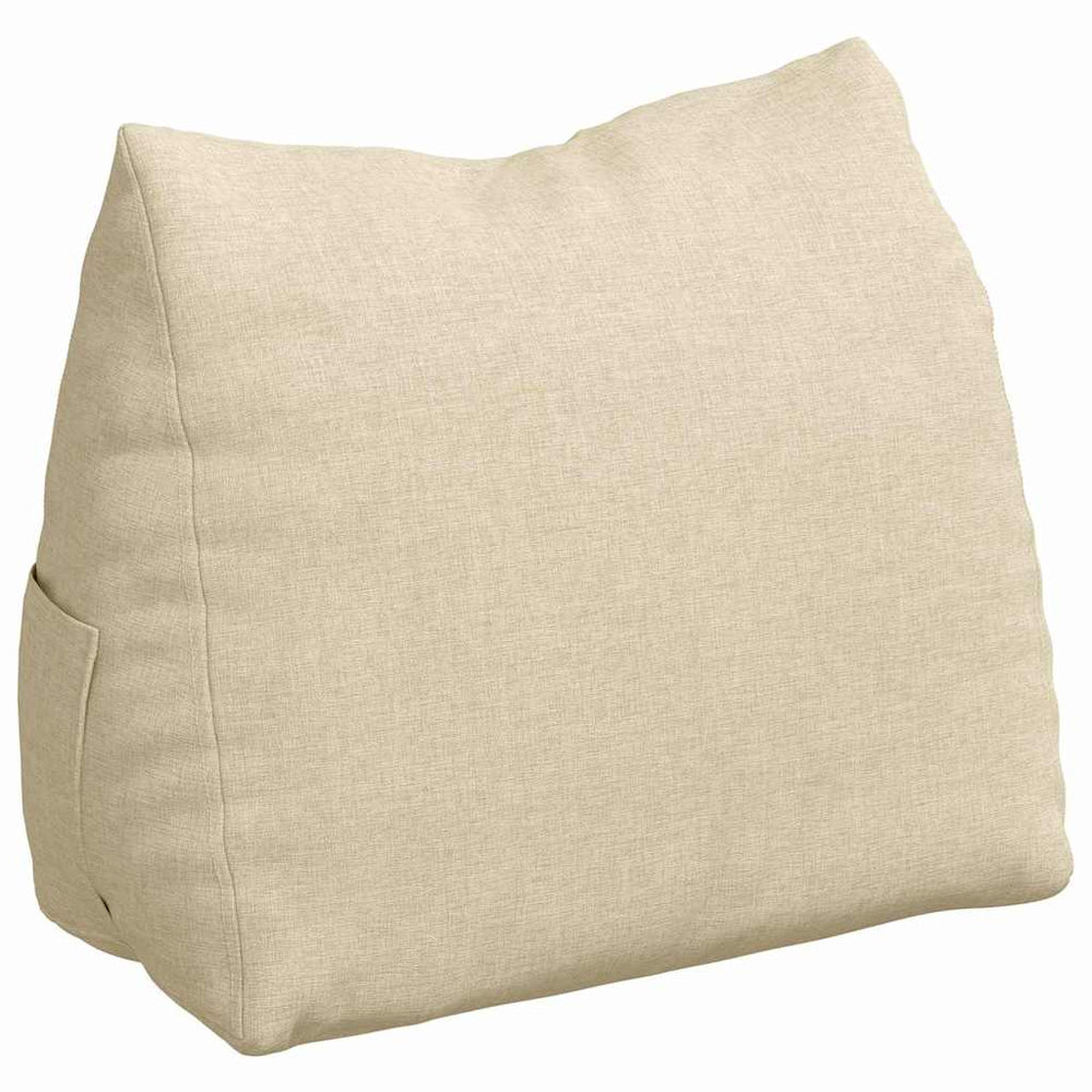 Rückenkissen Creme Stoff 45x20x35cm