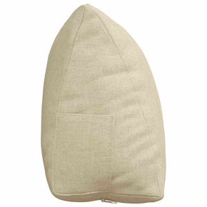 Rückenkissen Creme Stoff 45x20x35cm