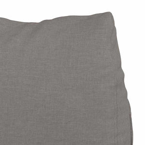 Rückenkissen Taupe Stoff 60x50 cm