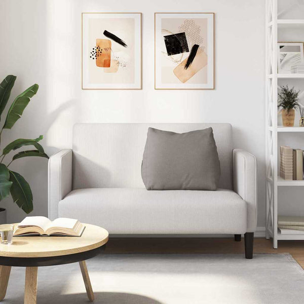 Rückenkissen Taupe Stoff 60x50 cm