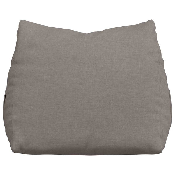 Rückenkissen Taupe Stoff 60x50 cm