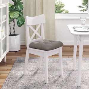 Sitzkissen 4er Set Taupe Stoff 40x40 cm