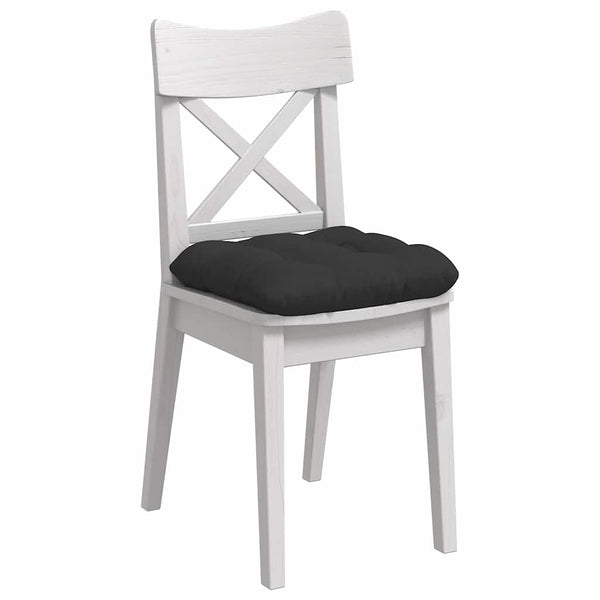 Schwarze Sitzkissen 4er-Set, 40x40 cm
