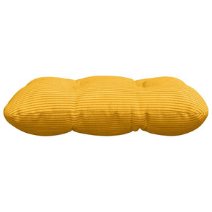 Sitzkissen Gelb Cord 40x40cm 4er Set