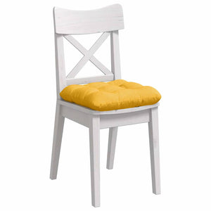 Sitzkissen Gelb Cord 40x40cm 4er Set