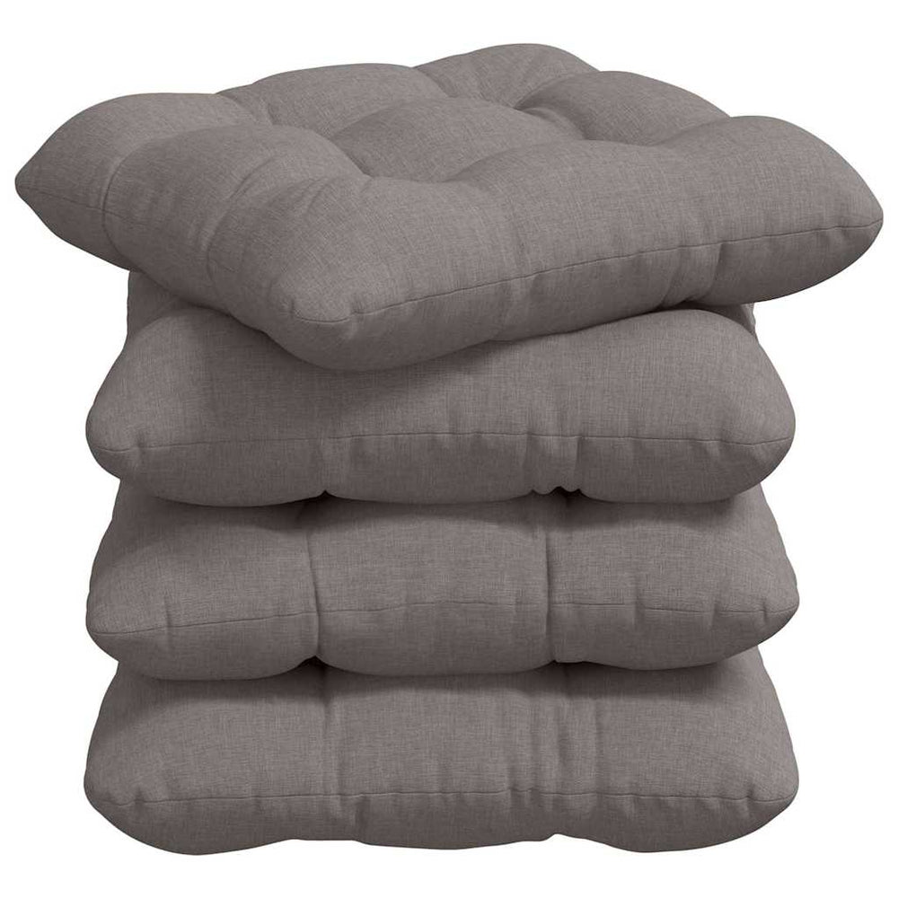 Sitzkissen 4er Set Taupe 45x45 cm
