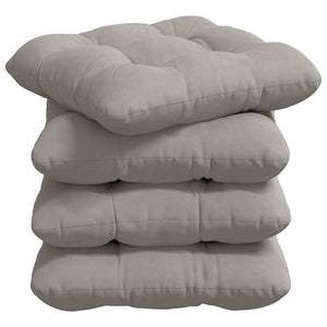 Sitzkissen 4er Set Hellgrau 45x45 cm