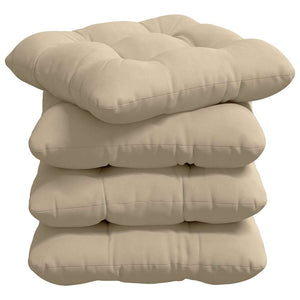 Sitzkissen Creme 4er Set 45x45 cm