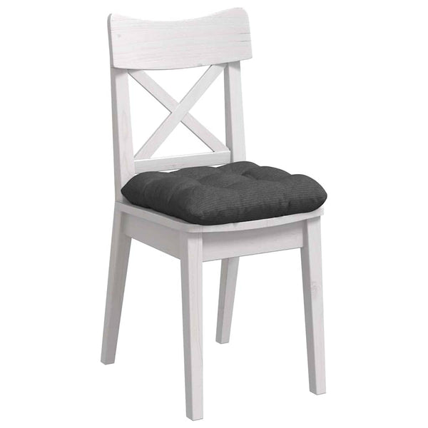 Sitzkissen 4er-Set Dunkelgrau Cord 45x45 cm
