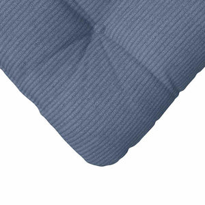 Sitzkissen 4er Set Blau Cord 45x45cm