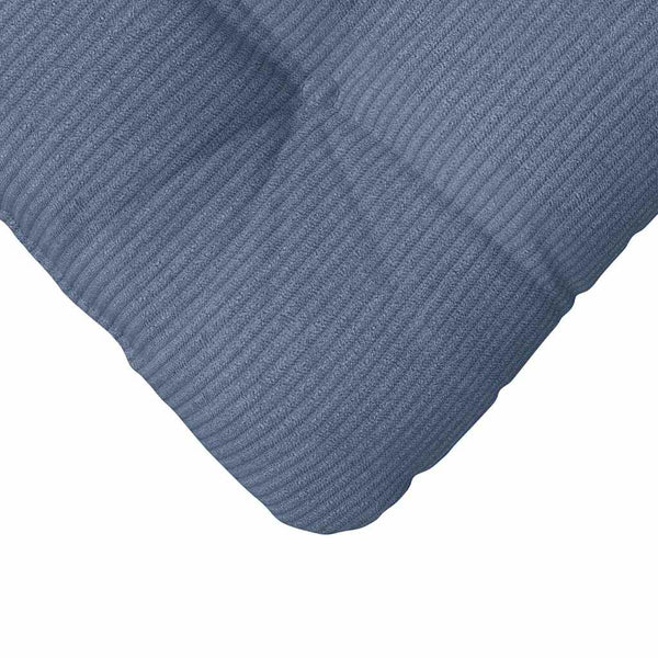 Sitzkissen 4er Set Blau Cord 45x45cm