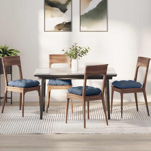 Sitzkissen 4er Set Blau Cord 45x45cm