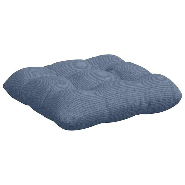 Sitzkissen 4er Set Blau Cord 45x45cm
