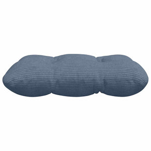 Sitzkissen 4er Set Blau Cord 45x45cm