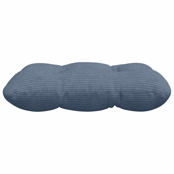 Sitzkissen 4er Set Blau Cord 45x45cm