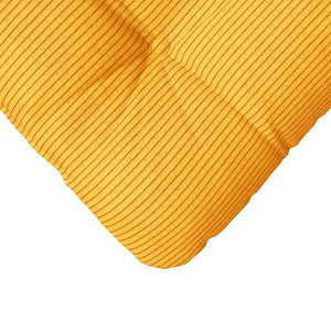 Gelbe Sitzkissen 4er Set Cord 45x45 cm