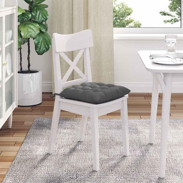 Sitzkissen 4er Set Dunkelgrau 40x40 cm