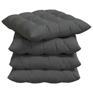 Sitzkissen 4er Set Dunkelgrau 40x40 cm