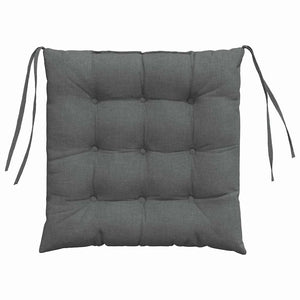 Sitzkissen 4er Set Dunkelgrau 40x40 cm