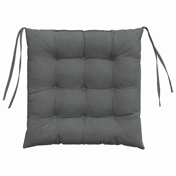 Sitzkissen 4er Set Dunkelgrau 40x40 cm