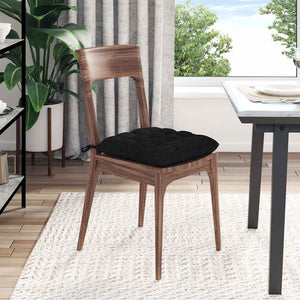 Sitzkissen 4er Set Schwarz 40x40 cm