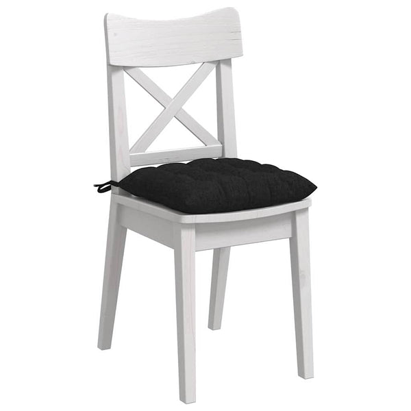 Sitzkissen 4er Set Schwarz 40x40 cm