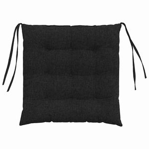 Sitzkissen 4er Set Schwarz 40x40 cm