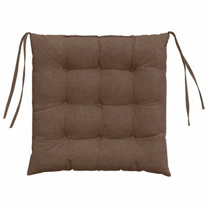 Sitzkissen Braun 4er-Set 40x40 cm