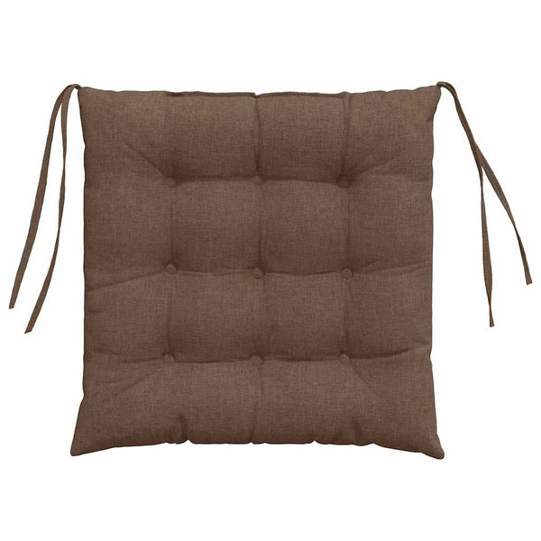 Sitzkissen Braun 4er-Set 40x40 cm