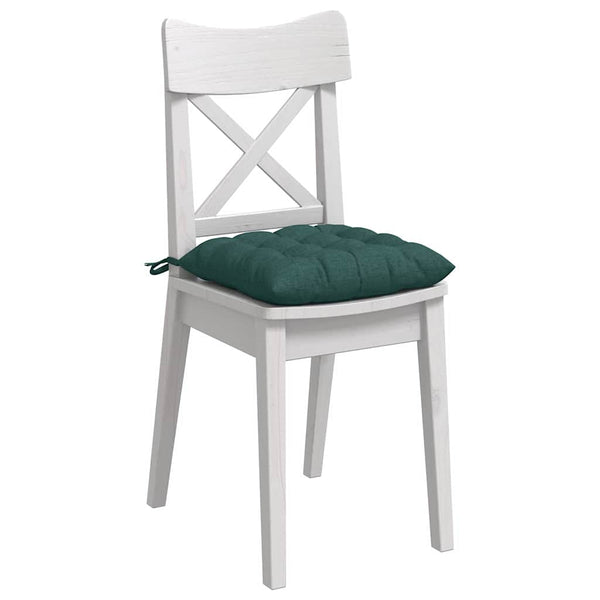 Sitzkissen 4er Set Dunkelgrün 40x40 cm