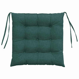 Sitzkissen 4er Set Dunkelgrün 40x40 cm