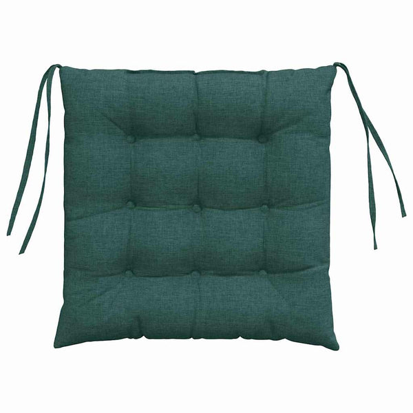 Sitzkissen 4er Set Dunkelgrün 40x40 cm