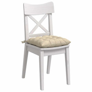Sitzkissen Creme 4er-Set 40x40 cm