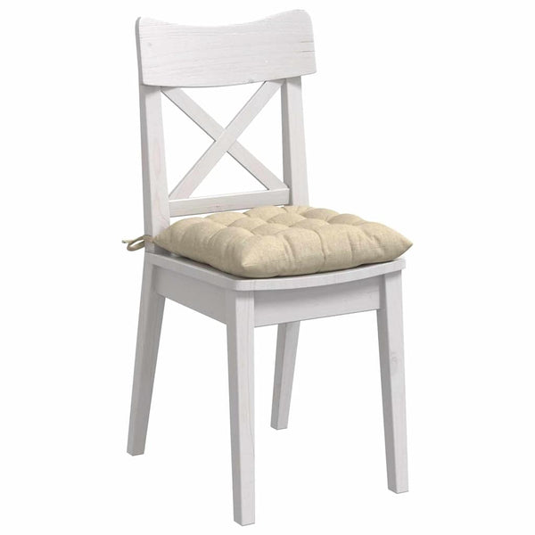 Sitzkissen Creme 4er-Set 40x40 cm