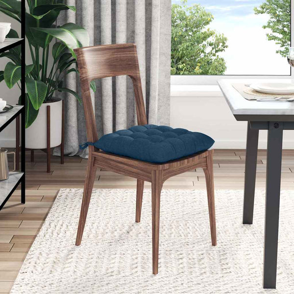 Blaue Sitzkissen 4er-Set, 40x40 cm